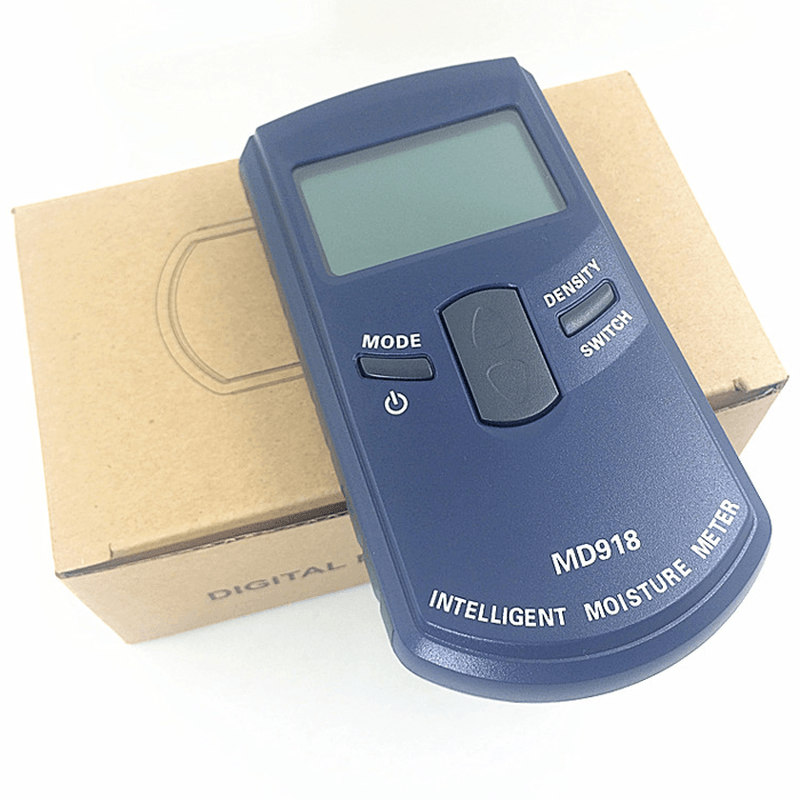 MD918 Digital Inductive Moisture Meter Wood Humidity Meter Damp Detector Tester Paper Wall Moisture Analyzer 4~80% - MRSLM