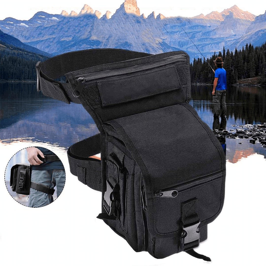 600D Oxford Leg Bag Fishing Waist Bag Multifunction Tactical Storage Bag - MRSLM