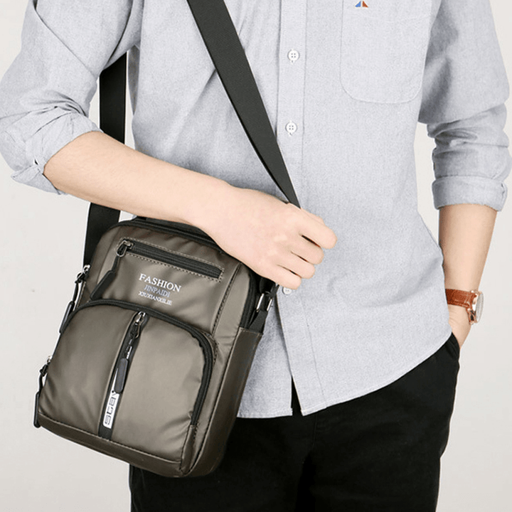 Men Oxford Business Shoulder Bags Multi-Pocket Chest Bag - MRSLM