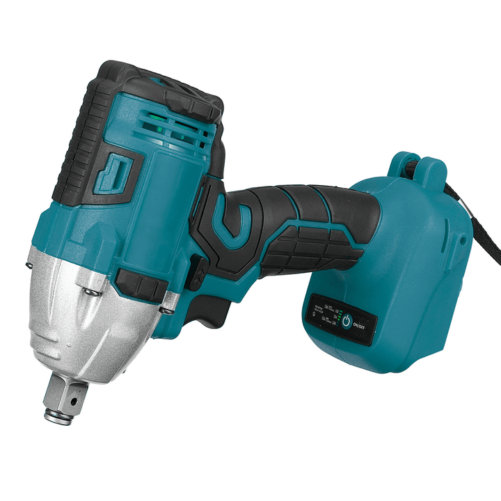 2 In1 520N.M. Li-Ion Brushless Cordless Electric 1/2" Wrench 1/4"Screwdriver Drill for Makita 18V Battery - MRSLM