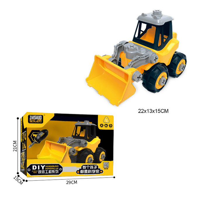 Screw and Assemble Block Engineering Truck Toy - MRSLM