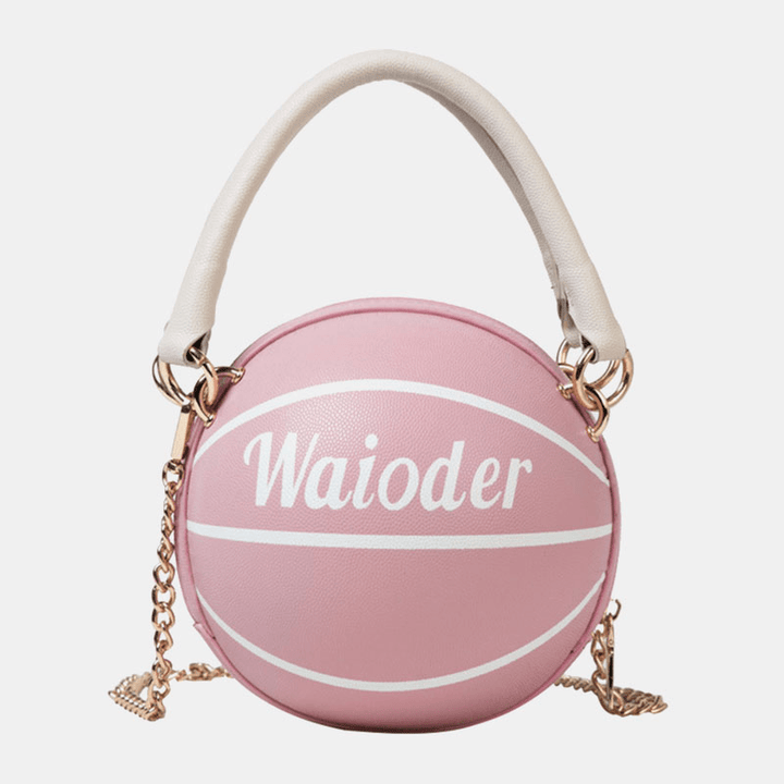 Women Fashion Basketball Football Chains Casual Handbag Crossbody Bag - MRSLM