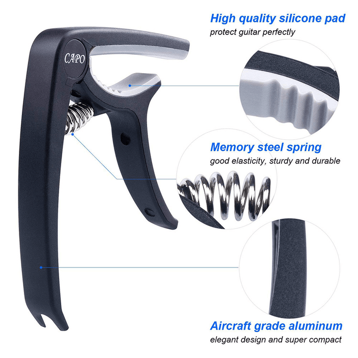 Guitar Beginner Tools Guitar Capo Tuner String Changing Tool - MRSLM