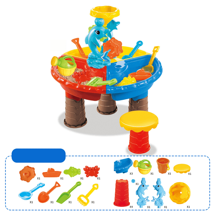 Children Play Sand Table Set Digging Sand Play Water Summer Outdoor Beach Beach Play Sand Toys Children'S Gifts - MRSLM