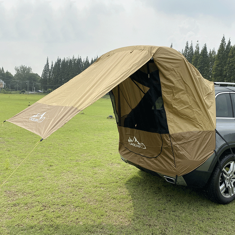 Ipree® Car Trunk Tent Sunshade Rainproof for Self-Driving Tour Barbecue Outdoor Mobile Tent - MRSLM