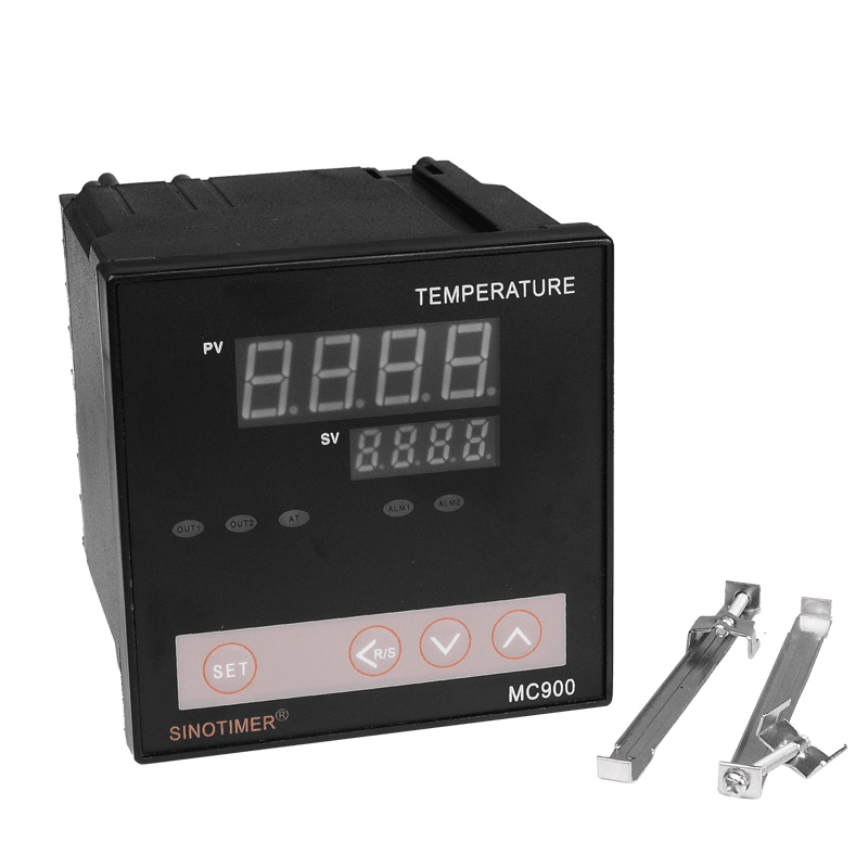 MC900 K Thermocouple PT100 Universal Input Digital PID Temperature Controller Regulator Relay Output for Heating or Cooling with Alarm - MRSLM