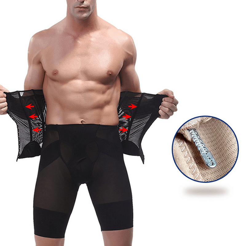 Mens Slimming Belt Belly Elastic Body Shaper Casual Corset Abdomen Tummy Slim Girdle - MRSLM