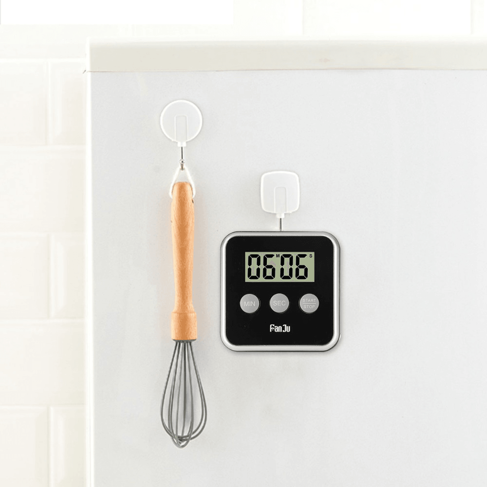 Fanju FJ231 Digital Timer Countdown Magnetic Large Display Loud Alarm Mini Back Stand Cooking Timer - MRSLM