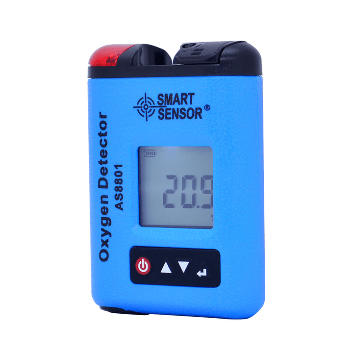 AS8801 Oxygen Gas Monitor Oxygen Gas Detector 0~30% VOL Oxygen Leak Location Determine Digital O2 Concentration Monitor - MRSLM