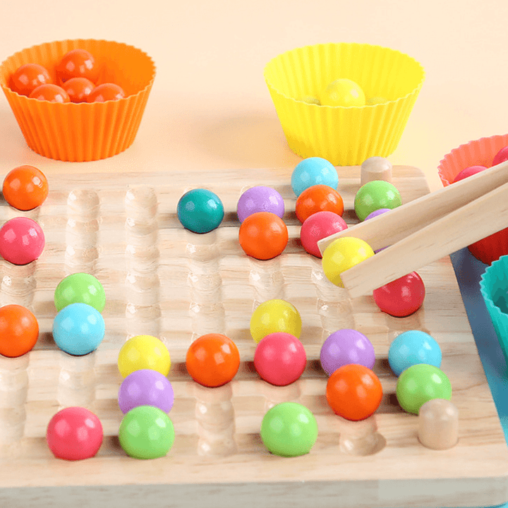 Color Bead Xiaoxiaole Wooden Children'S Educational Toys - MRSLM