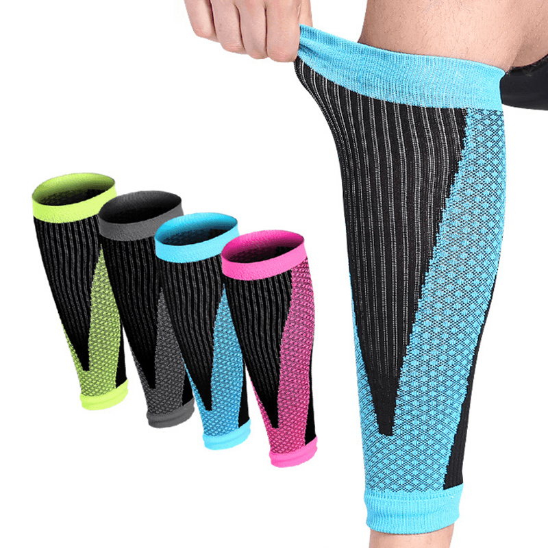 Mens Football Basketball Breathable Calf Compression Sleeve - MRSLM