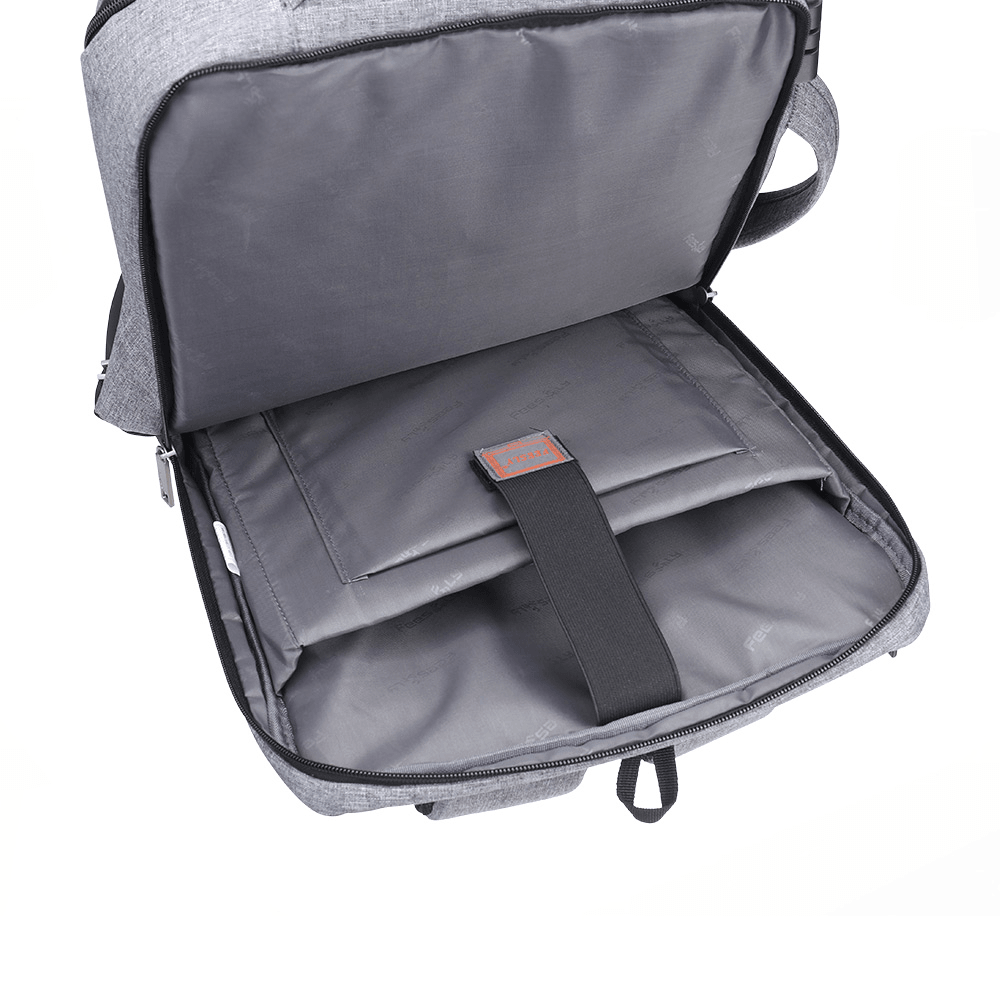 35L USB Backpack 15.6Inch Laptop Bag Waterproof Anti-Theft Lock Travel Business School Bag - MRSLM