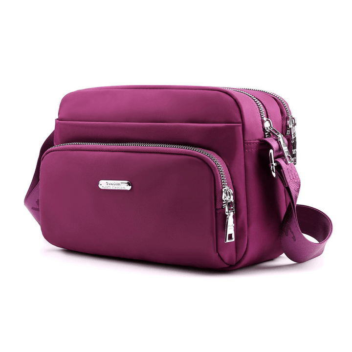 Women Nylon Waterproof Shoulder Bag Crossbody Bag - MRSLM