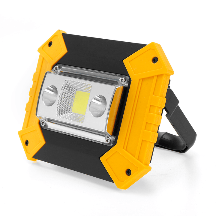 30W COB LED USB Work Light Spotlight Waterproof 5 Modes Flood Lamp Outdoor Camping Emergency Lantern - MRSLM