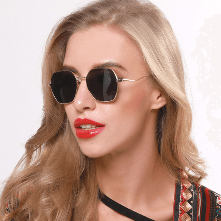 Women Irregular Shape Polygon UV Protection Fashion Sunglasses - MRSLM