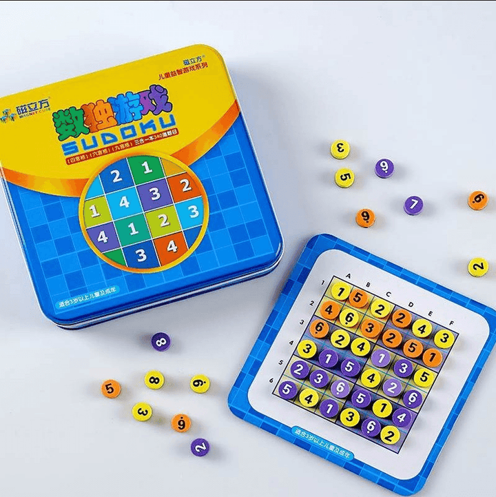 Magnetic Children''S Jiugongge Intelligence Sudoku Game Chessboard Number Beginner Primary School Students Training Thinking Puzzle Toys - MRSLM