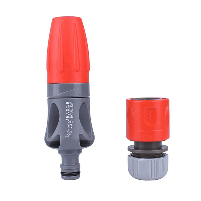 Adjustable TPR Rubber Coating Spray Nozzle Garden Watering Car Washing Sprayer with Connectors - MRSLM