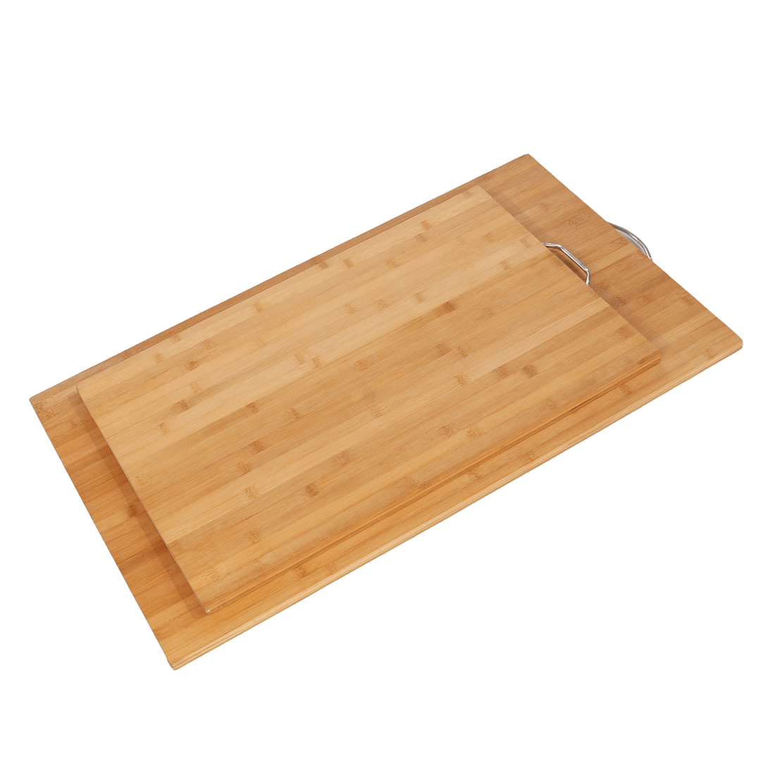 Wooden Chopping Board Bamboo Square Hangable Cutting Board Thick Natural Cutting Board for Kitchen Cooking Cutting Board - MRSLM