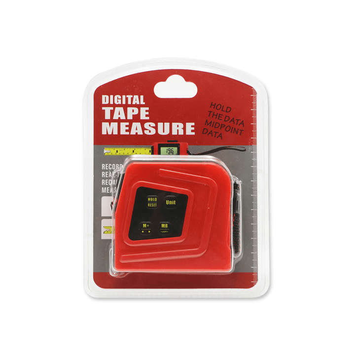 2-In-1 LCD Display Digital Measure Tape 5M Distance Tape Measuring Tools - MRSLM