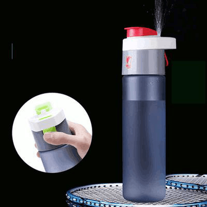 600ML Outdoor Plastic Water Bottle Creative Traveling Sport Running Drinkware Leakproof Spray Kettle - MRSLM