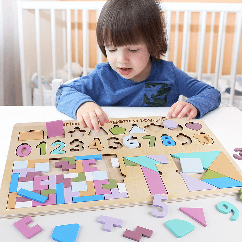 Children'S Educational Aids for Digital Cognition Multifunctional Puzzle - MRSLM