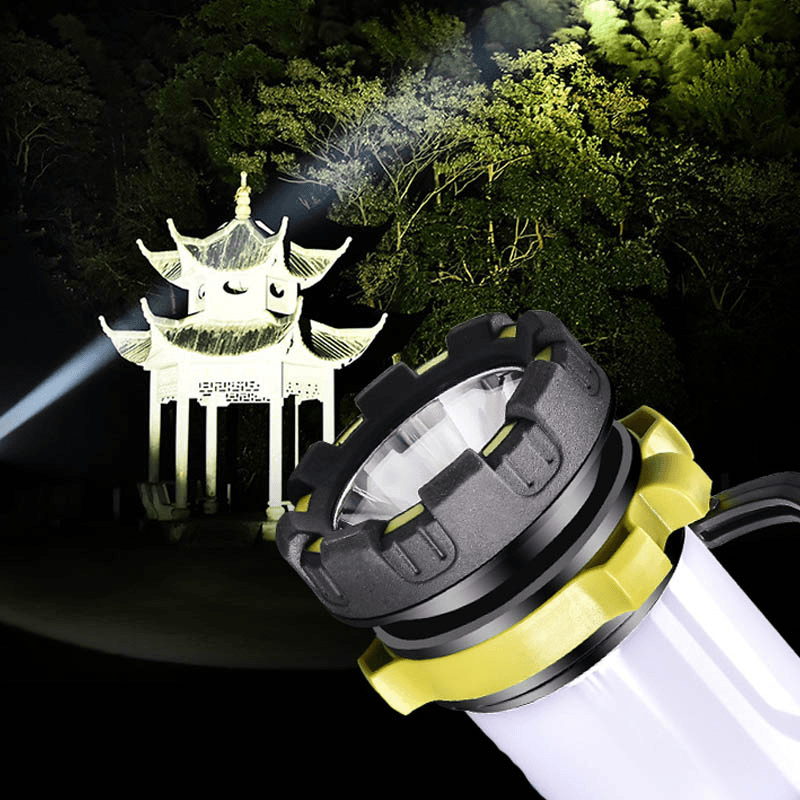 Ipree® 850LM LED+T6 USB Light 4 Modes Handheld Emergency Lantern Flashlight Spotlight Outdoor Camping - MRSLM