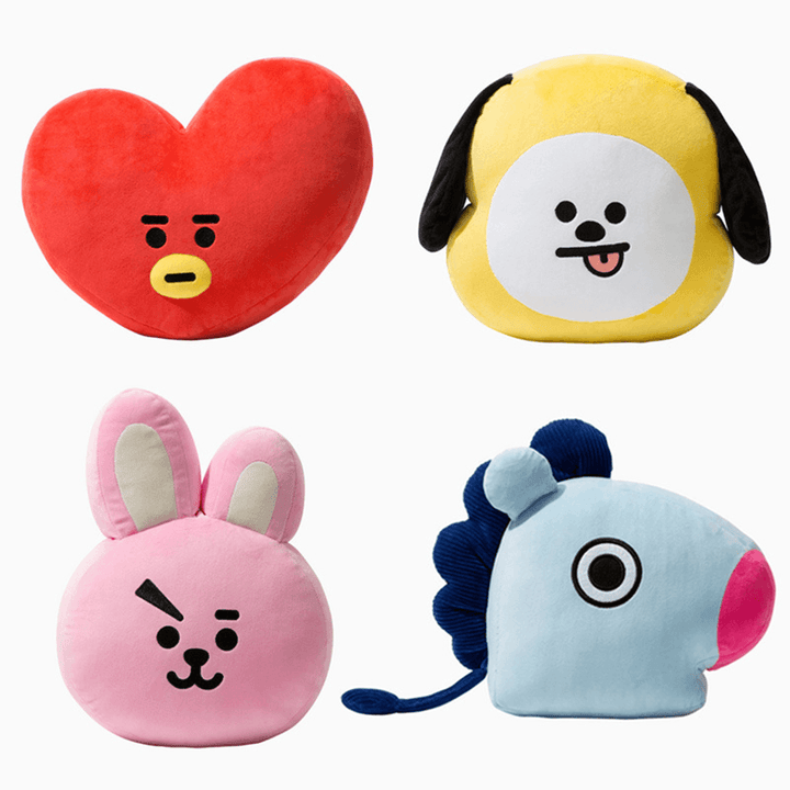 For KPOP BTS BT21 TATA SHOOKY RJ SUGA COOKY JIMIN Bed Plush Pillow Doll - MRSLM