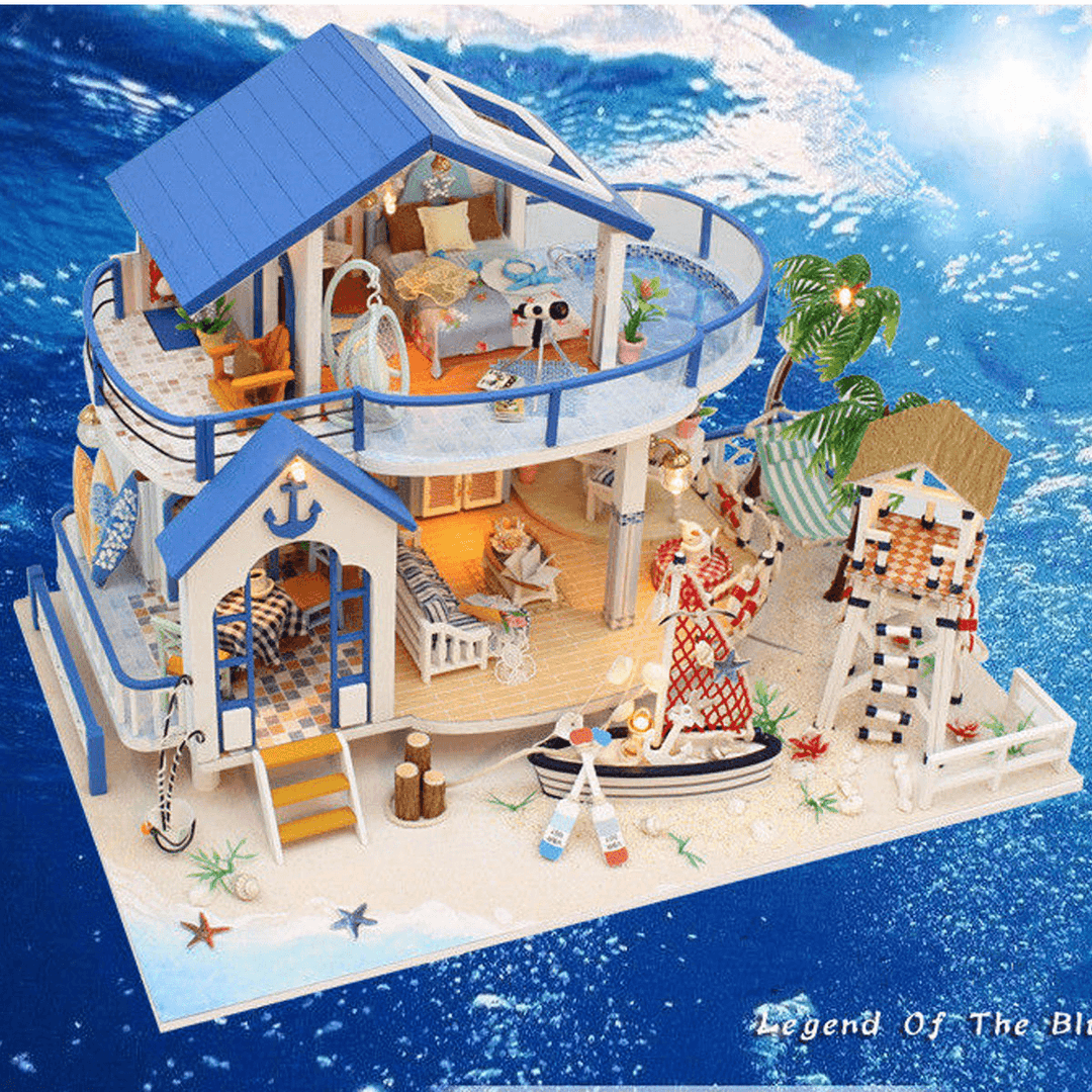 Hoomeda Legend of the Blue Sea DIY Doll House Miniature Model with Light Music Collection G - MRSLM