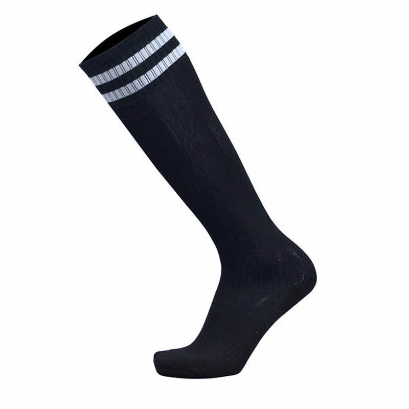 Men Adults Football Stripes Thickened Bottom Socks Long Tube Hygroscopic anti Skid Sports Socks - MRSLM