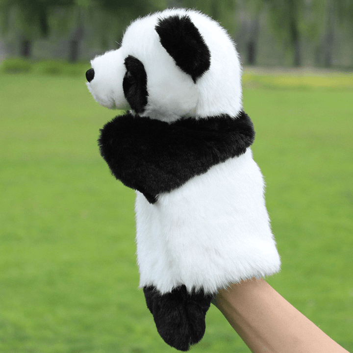 Baby Plush Toys Cute Cartoon Panda Hand Puppet Baby Kids Doll Plush Toy Hand Puppets Children Story - MRSLM