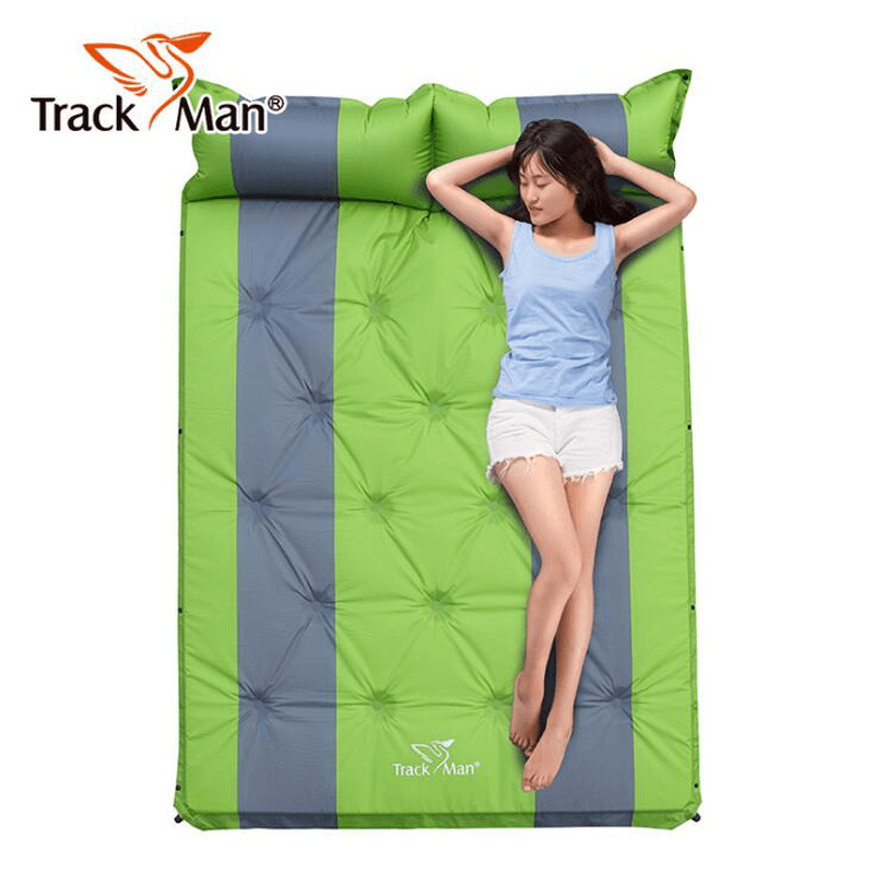 Trackman TM2220 Outdoor 2 Person Camping Mat PVC Automatic Inflatable Air Mattresses 188X132X3Cm - MRSLM