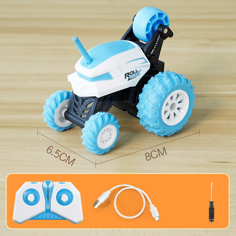 Remote Control Car Tipping Stunt Car Wireless Charging Dump Truck Children'S Toy - MRSLM