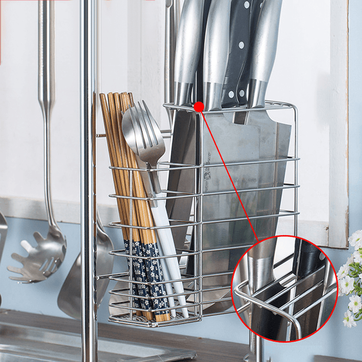 64/74/84/94Cm Stainless Steel Rack Shelf Double Layers Storage for Kitchen Dishes Arrangement - MRSLM