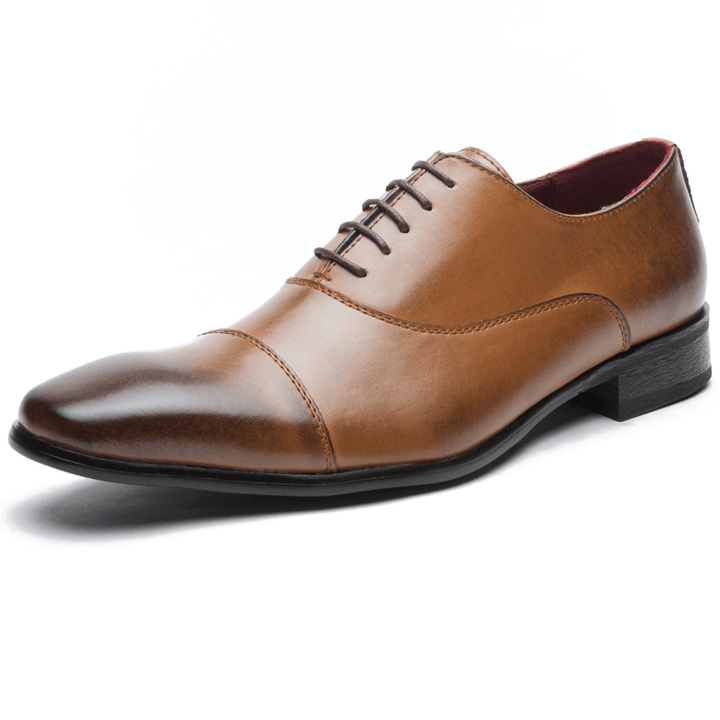 Men Genuine Leather Dress Shoes - MRSLM