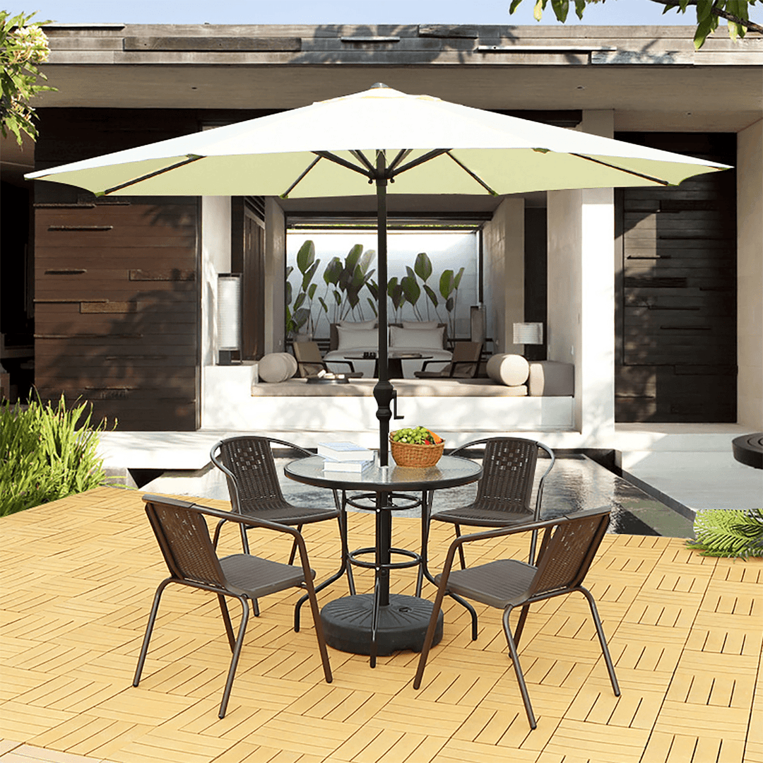 2.7M 8 Arm Parasol Canopy Cover Waterproof Awning Sun Shade Shelter Outdoor Garden Patio - MRSLM