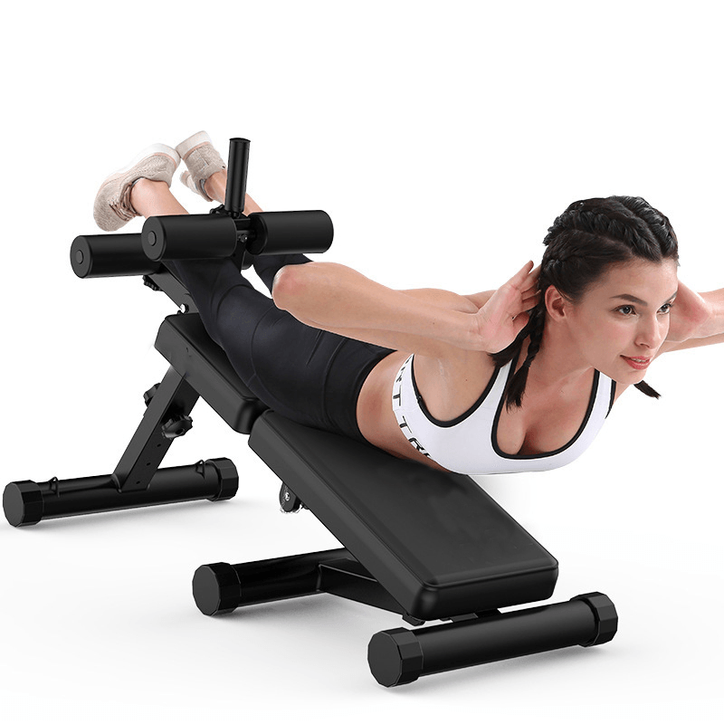 Miking Folding Sit up Bench Abdominal Muscle Board Multifunctional Dumbbell Bench 5 Height Adjustable Fitness Gym Home Exercise - MRSLM