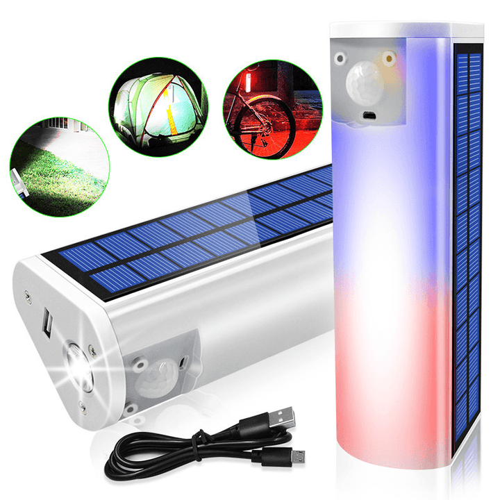 XANES® 260LM Multifunctional Solar Camping Light Waterproof Power Bank 3 Modes Work Lamp Outdoor Travel Hiking Tent Light - MRSLM