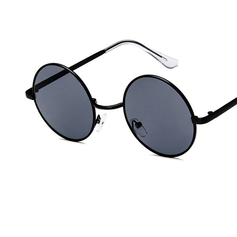 Round Frame Retro Sunglasses Men and Women Fashion Sunglasses - MRSLM