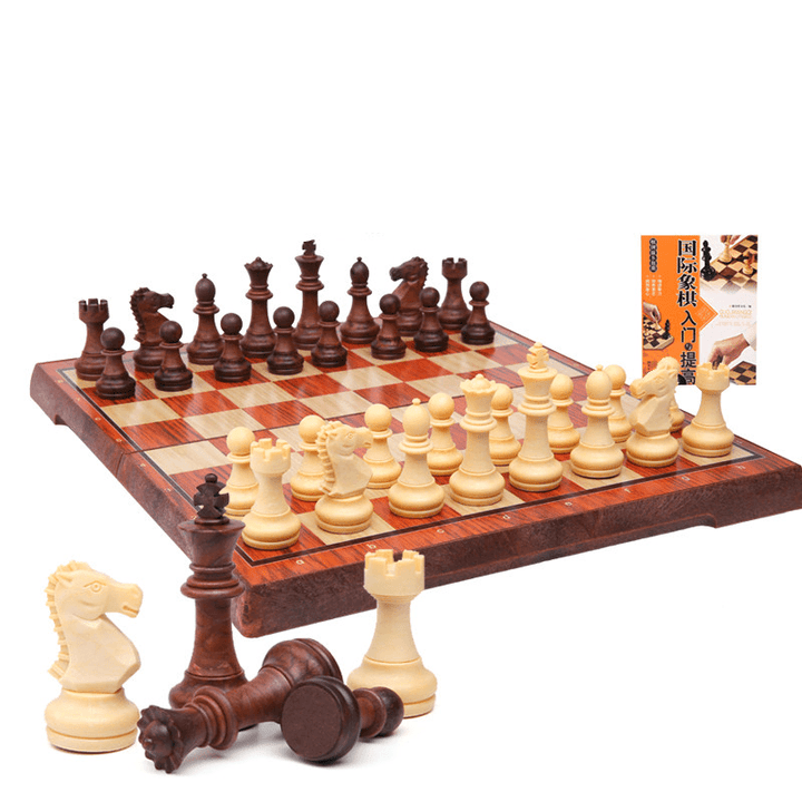 Chess Magnetic Chess Pieces Adult High-End Chessboard Imitation Solid Wood Children'S Student Primer - MRSLM