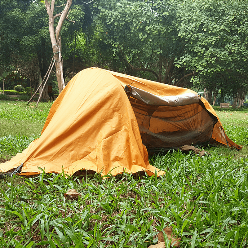 Multi-Functional Waterproof Windproof Tent with Insect Net Ultralight Hammock Aerial Tent Portable Outdoor Camping 270X140Cm - MRSLM