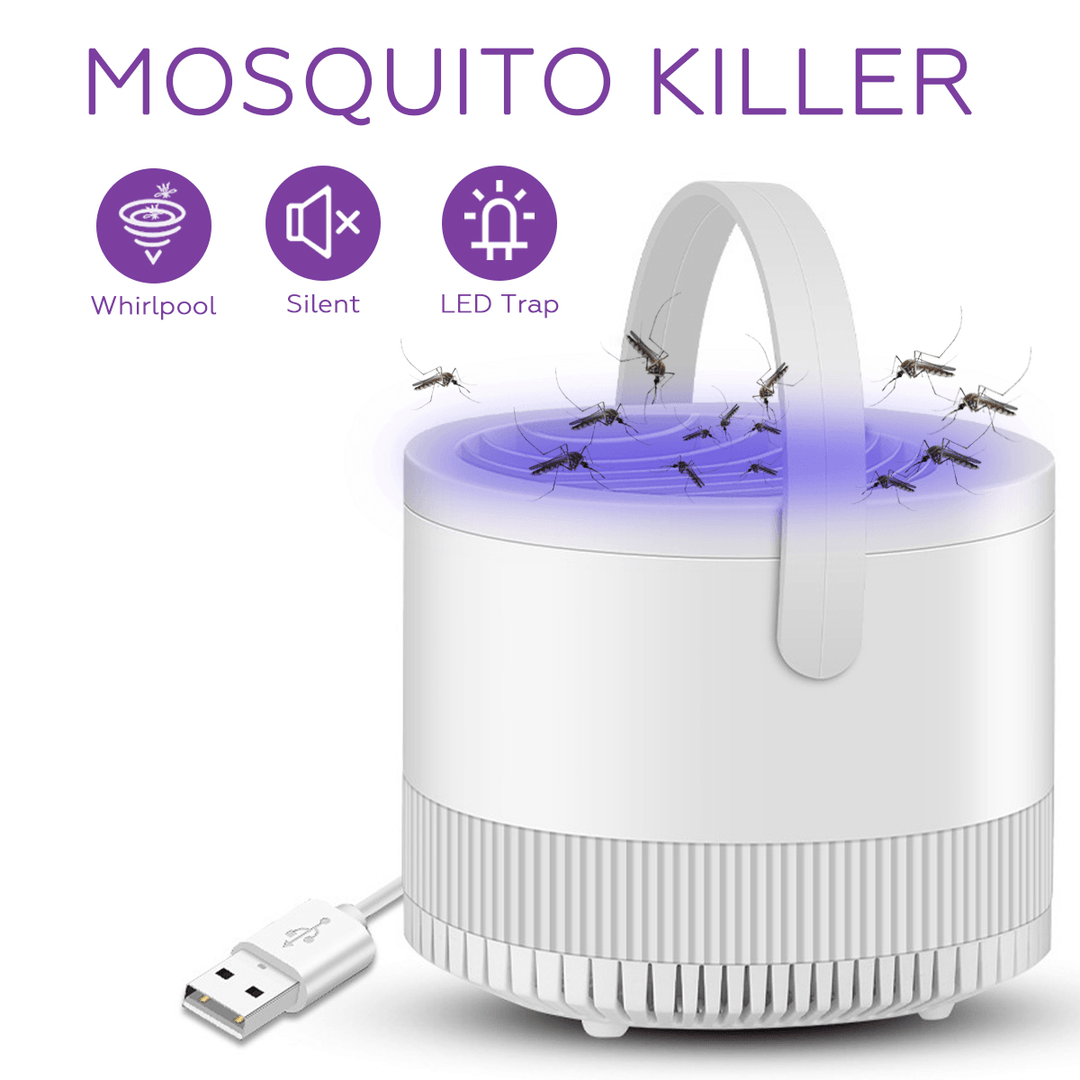 Portable USB Electronic Mosquito Insect Killer LED Bug Zapper Catcher Trap Lamp - MRSLM