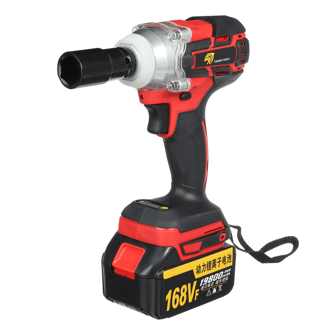 168VF 520Nm High Torque Electric Cordless Brushless Impact Wrench Tool with Rechargeable Battery - MRSLM