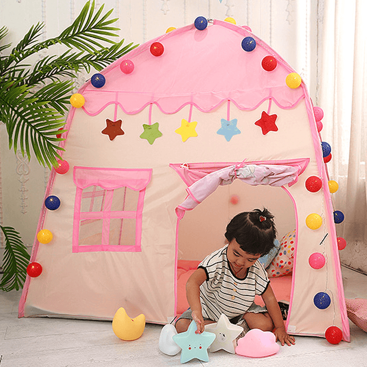 Ipree® Children'S Tent Kids Large Playhouse 3 Side Breathable Window Game Room Castle Kids Room Outdoor Garden Home - MRSLM