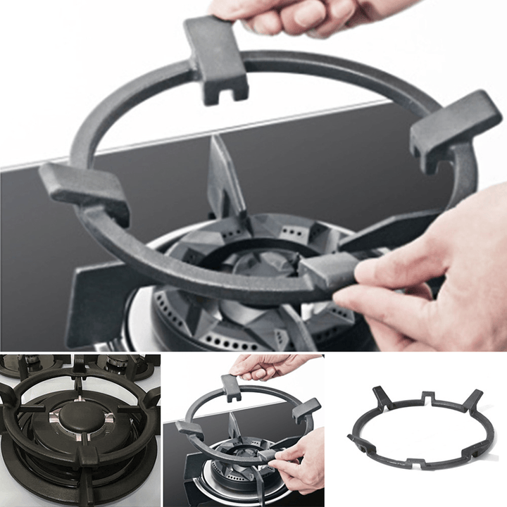 Universal Cast Iron Wok Support/Stand for Burners Fits 99% Gas Hobs and Cookers Kitchen Storage Rack - MRSLM