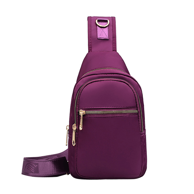 Women Nylon Large Capacity Multi-Pockets Crossbody Bag - MRSLM