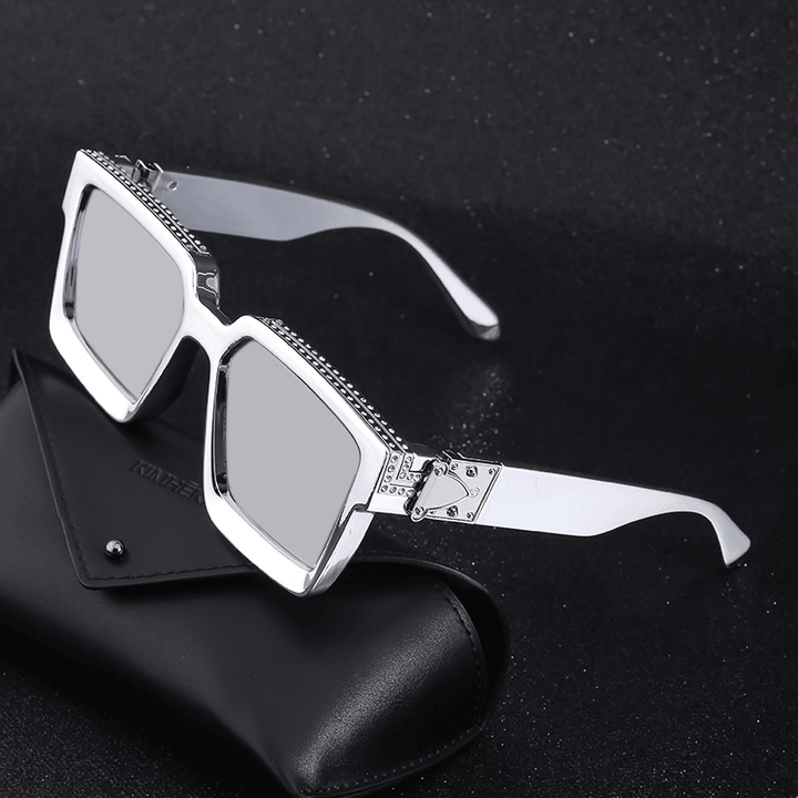 Diamond-Studded Big Square Sunglasses Women - MRSLM