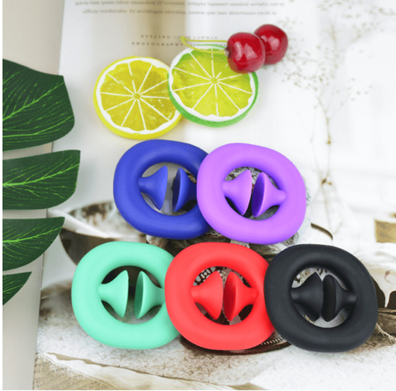 Silicone Sucker Gripper Elastic Finger Trainer Forearm Pull Push Gripping Ring Wrist Relaxation Strength Training Equipment - MRSLM