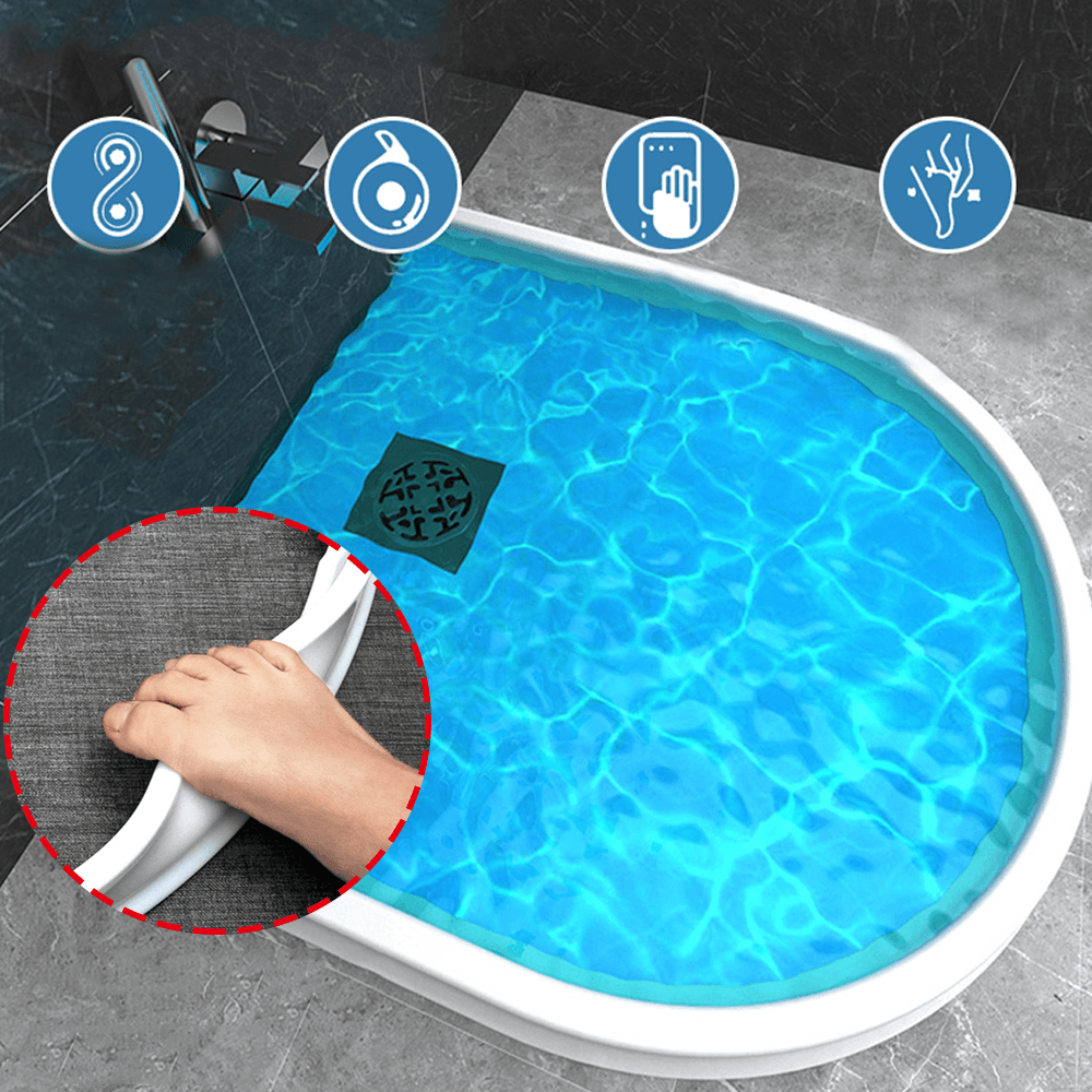 Free Bending Swimming Pools Water Barrier Silicone Bathroom Kitchen Shower Floor Water Stopper - MRSLM