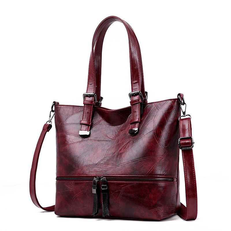 Women Elegant Vintage Large Capacity Handbag Shoulder Bag - MRSLM