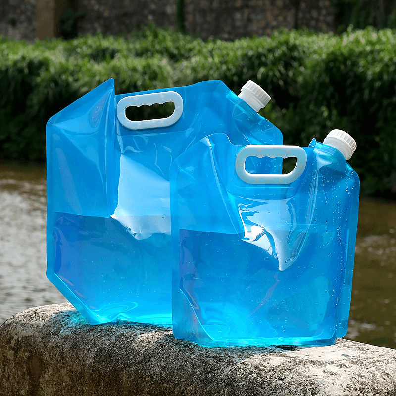 5L/10L Portabl Foldable Water Bags Collapsible Water Tank Cooking Picnic BBQ Water Container Bag Carrier Car Water Container - MRSLM